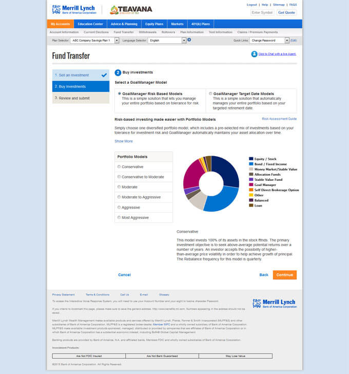 Bank of America - Benefits Online Interrupt Page