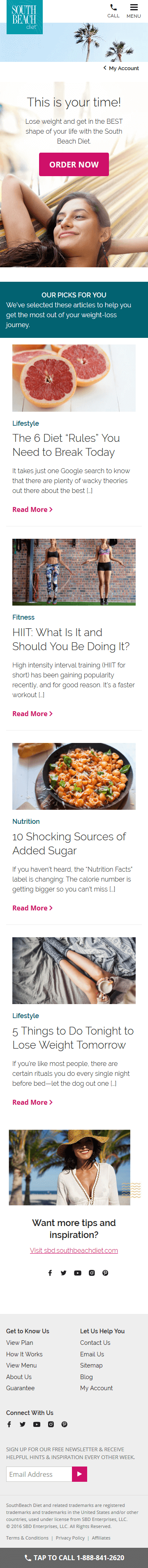 South Beach Diet - Mobile