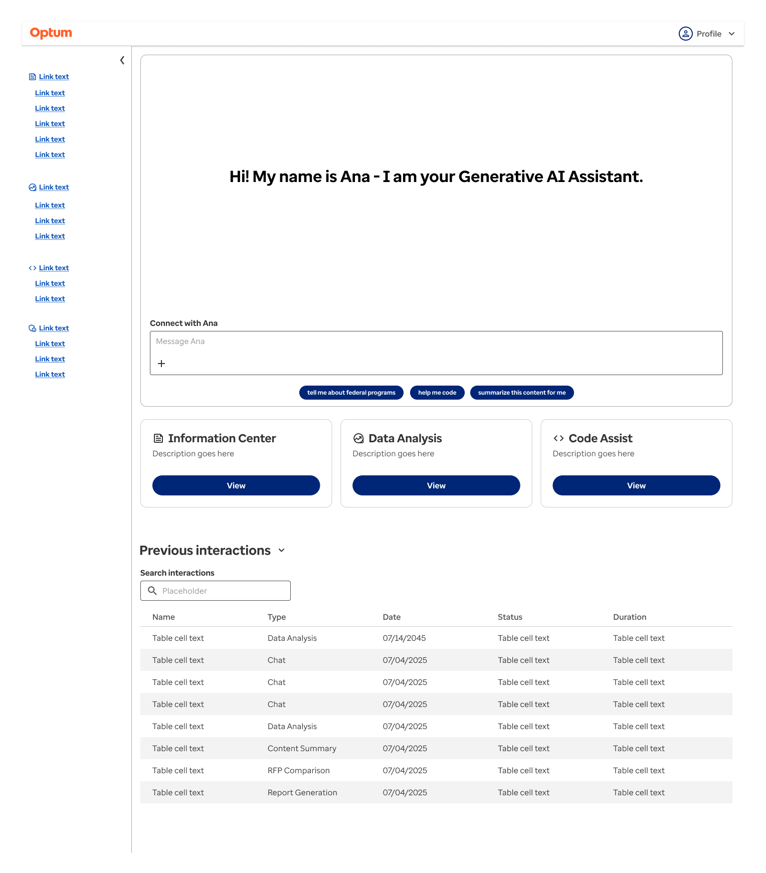 Optum main page v0.4
